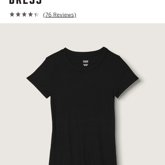 Victoria's Secret RIB SHORT-SLEEVE sleeping MINI DRESS size M - Picture 3 of 5